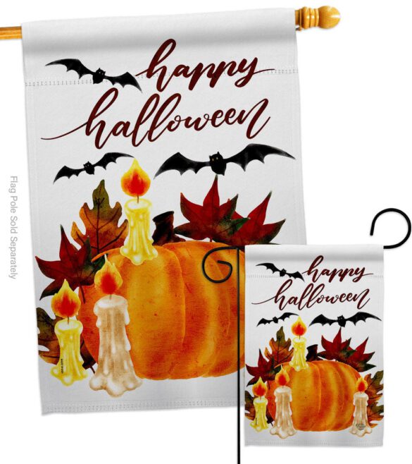 Halloween Candlestick - Halloween Fall Vertical Impressions Decorative Flags HG192667 Made In USA - Image 3