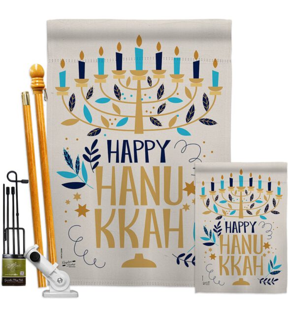 Happy Hanukkah - Hanukkah Winter Vertical Impressions Decorative Flags HG137328 Made In USA - Image 6
