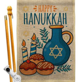 House Flag Hanukkah HS114240 B