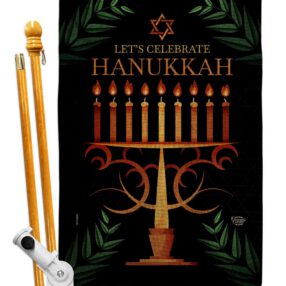 House Flag Hanukkah HS190011 B