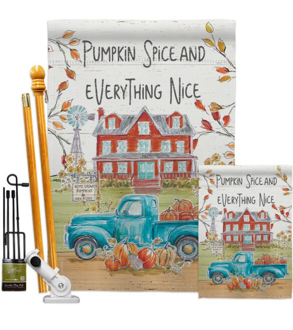 Fall Markets - Harvest & Autumn Fall Vertical Impressions Decorative Flags HG113093 Made In USA - Image 6