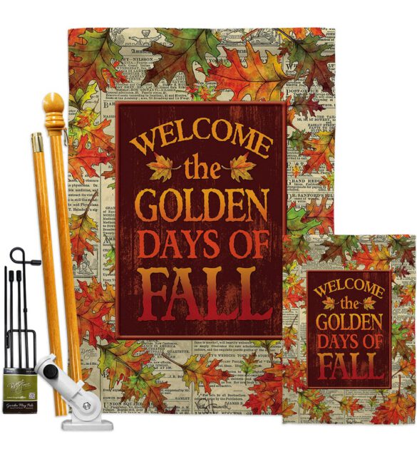 Golden Fall - Harvest & Autumn Fall Vertical Impressions Decorative Flags HG113101 Made In USA - Image 6