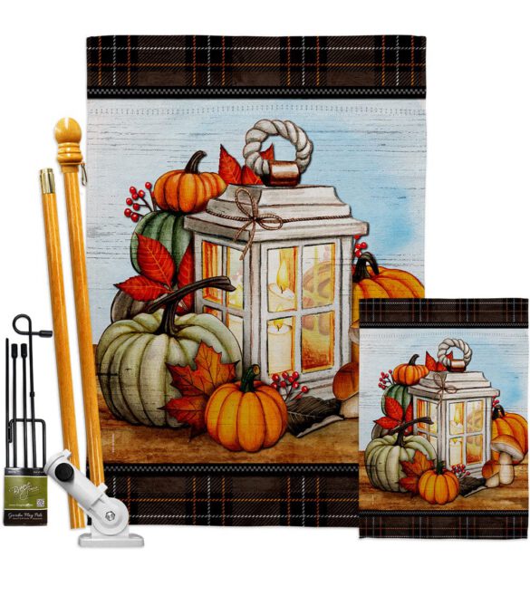 Fall Lantern - Harvest & Autumn Fall Vertical Impressions Decorative Flags HG113115 Made In USA - Image 6