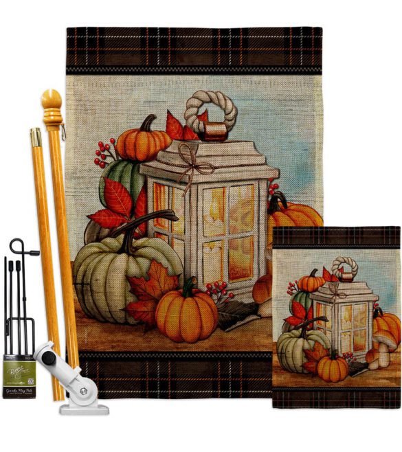 Fall Lantern - Harvest & Autumn Fall Vertical Impressions Decorative Flags HG113115 Made In USA - Image 18