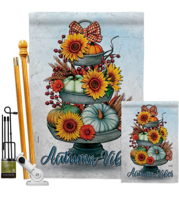 Autumn Vibes - Harvest Autumn Fall Vertical Impressions Decorative Flags HG130418 Made In USA - Image 7