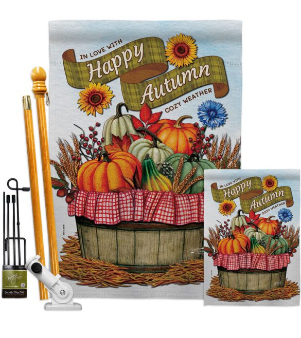 Cozy Autumn - Harvest Autumn Fall Vertical Impressions Decorative Flags HG130420 Made In USA - Image 6