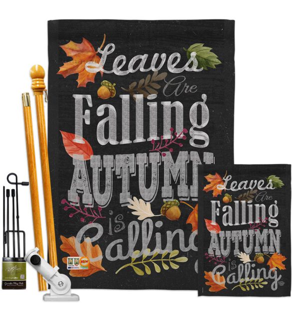 Autumn is Calling Fall - Harvest & Autumn Fall Vertical Impressions Decorative Flags HG191033 Made In USA - Image 7