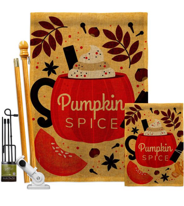 Fall Drinks - Harvest & Autumn Fall Vertical Impressions Decorative Flags HG192659 Made In USA - Image 18