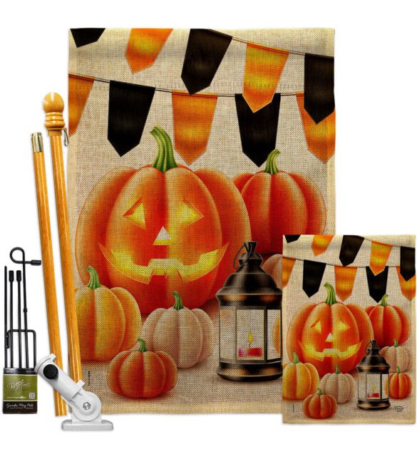 Halloween Lantern - Harvest & Autumn Fall Vertical Impressions Decorative Flags HG192680 Made In USA - Image 18