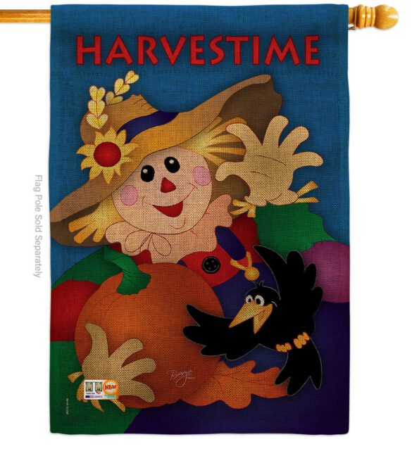 Harvestime - Harvest & Autumn Fall Vertical Impressions Decorative Flags HG113031 Made In USA - Image 15