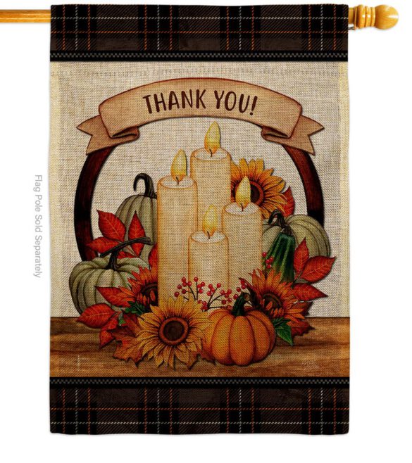 Autumn Candles - Harvest & Autumn Fall Vertical Impressions Decorative Flags HG113114 Made In USA - Image 15