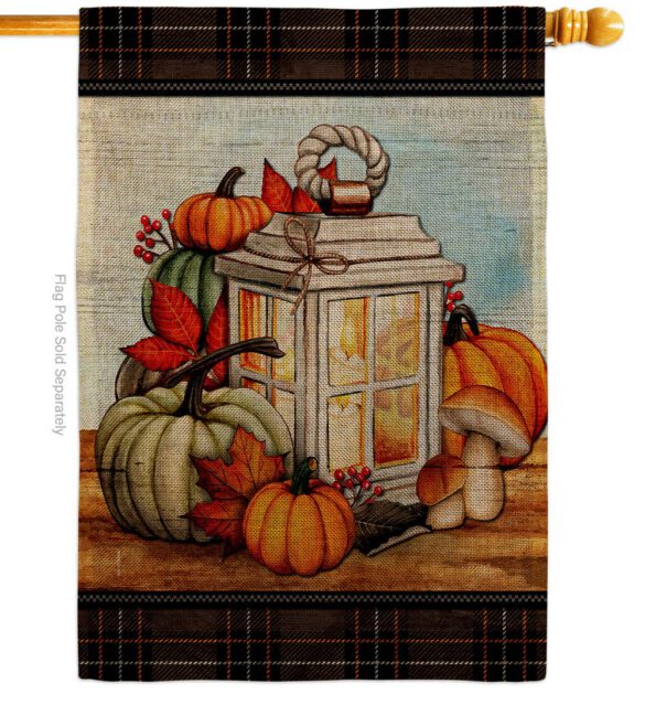 Fall Lantern - Harvest & Autumn Fall Vertical Impressions Decorative Flags HG113115 Made In USA - Image 14