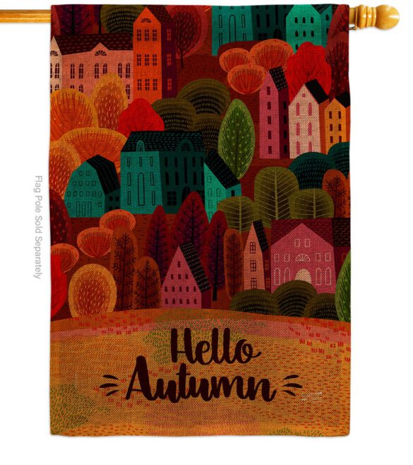 Autumn Calling - Harvest & Autumn Fall Vertical Impressions Decorative Flags HG130288 Made In USA - Image 15