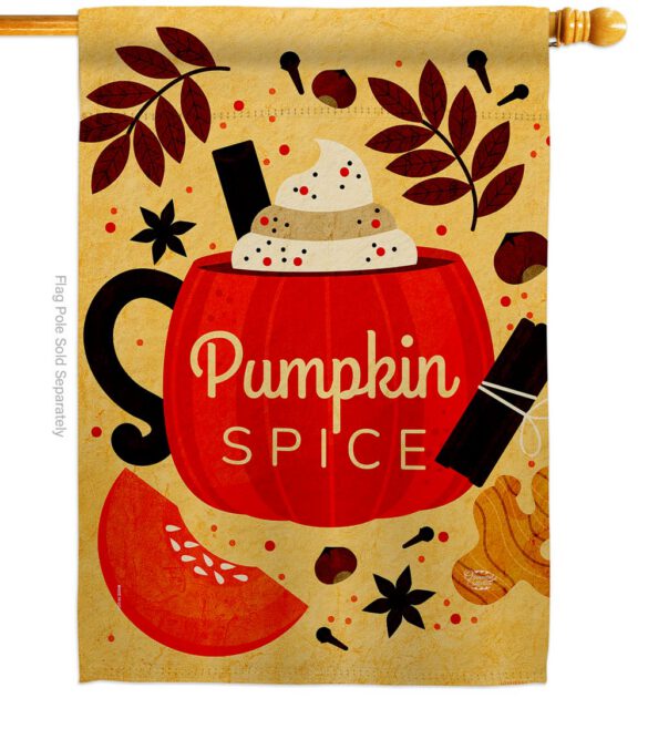Fall Drinks - Harvest & Autumn Fall Vertical Impressions Decorative Flags HG192659 Made In USA - Image 2