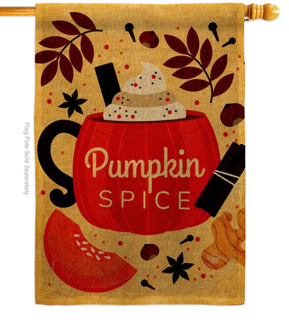 Fall Drinks - Harvest & Autumn Fall Vertical Impressions Decorative Flags HG192659 Made In USA - Image 14