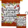 Always Something Thankful - Harvest & Autumn Fall Vertical Impressions Decorative Flags HG113112 Made In USA