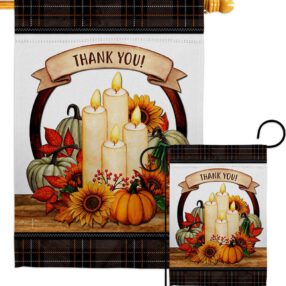 Autumn Candles - Harvest & Autumn Fall Vertical Impressions Decorative Flags HG113114 Made In USA