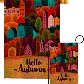 Autumn Calling - Harvest & Autumn Fall Vertical Impressions Decorative Flags HG130288 Made In USA