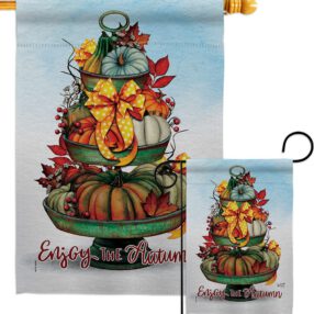 Autumn Tower - Harvest Autumn Fall Vertical Impressions Decorative Flags HG130419 Made In USA