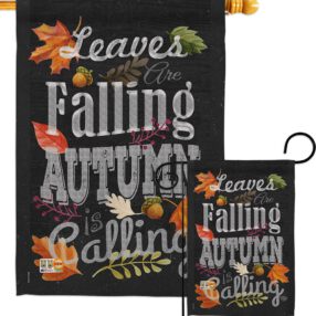 Autumn is Calling Fall - Harvest & Autumn Fall Vertical Impressions Decorative Flags HG191033 Made In USA