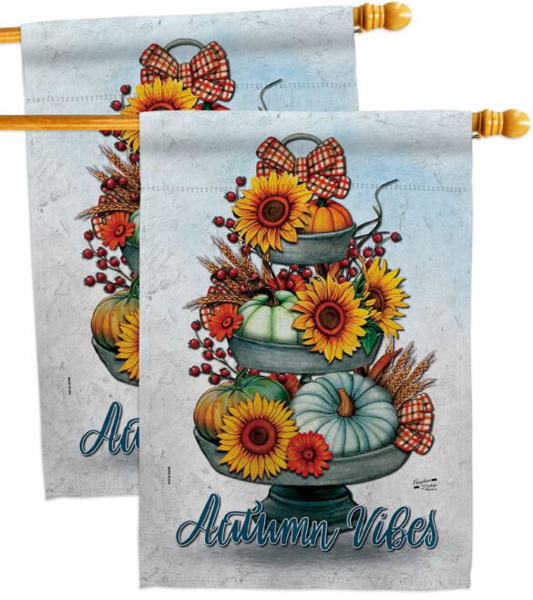 Autumn Vibes - Harvest Autumn Fall Vertical Impressions Decorative Flags HG130418 Made In USA - Image 13
