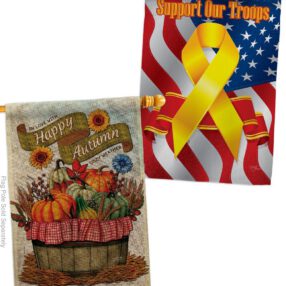 House Flag Harvest Autumn HP130420AF B