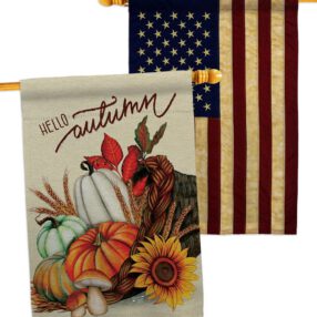 House Flag Harvest Autumn HP130423AA