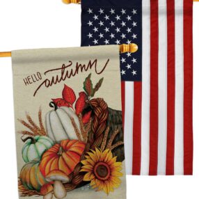 House Flag Harvest Autumn HP130423AC