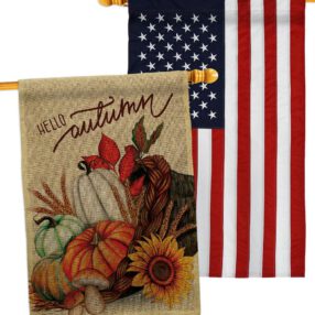 House Flag Harvest Autumn HP130423AC B