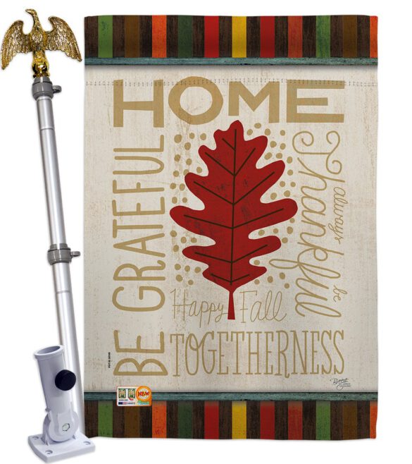 Home Be Grateful - Harvest & Autumn Fall Vertical Impressions Decorative Flags HG113079 Made In USA - Image 13