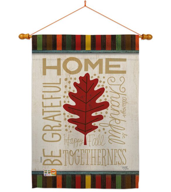 Home Be Grateful - Harvest & Autumn Fall Vertical Impressions Decorative Flags HG113079 Made In USA - Image 14