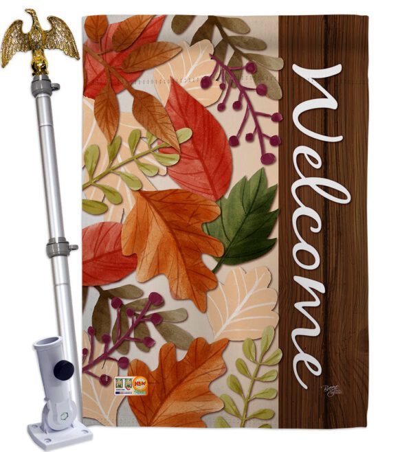 Autumn Leaves - Harvest & Autumn Fall Vertical Impressions Decorative Flags HG113082 Made In USA - Image 14