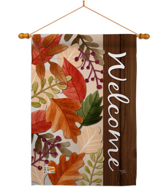 Autumn Leaves - Harvest & Autumn Fall Vertical Impressions Decorative Flags HG113082 Made In USA - Image 15