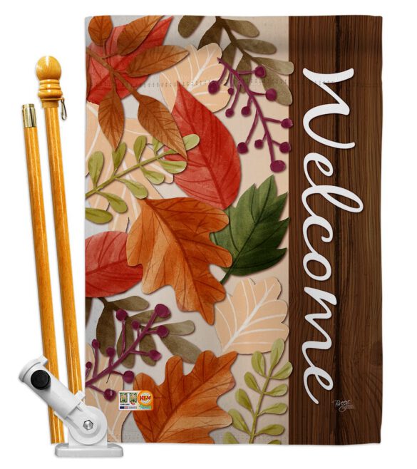 Autumn Leaves - Harvest & Autumn Fall Vertical Impressions Decorative Flags HG113082 Made In USA - Image 6