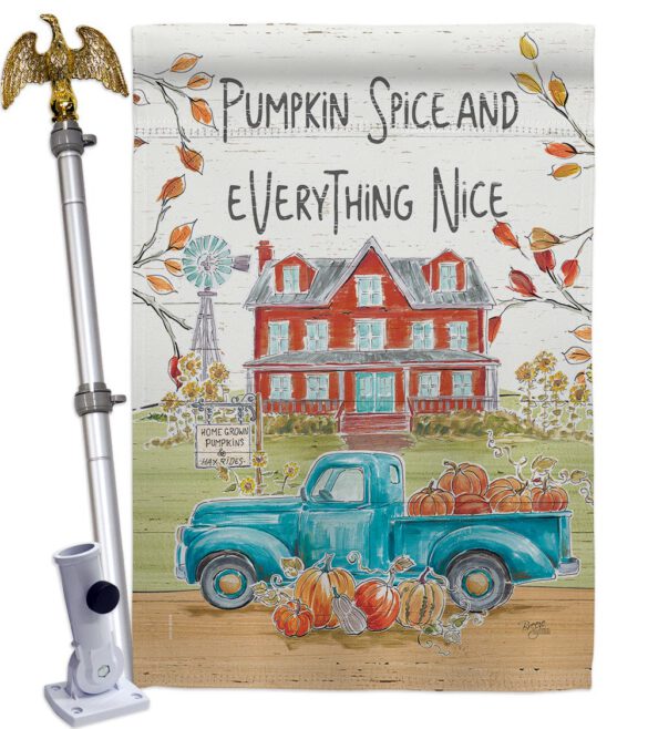 Fall Markets - Harvest & Autumn Fall Vertical Impressions Decorative Flags HG113093 Made In USA - Image 9