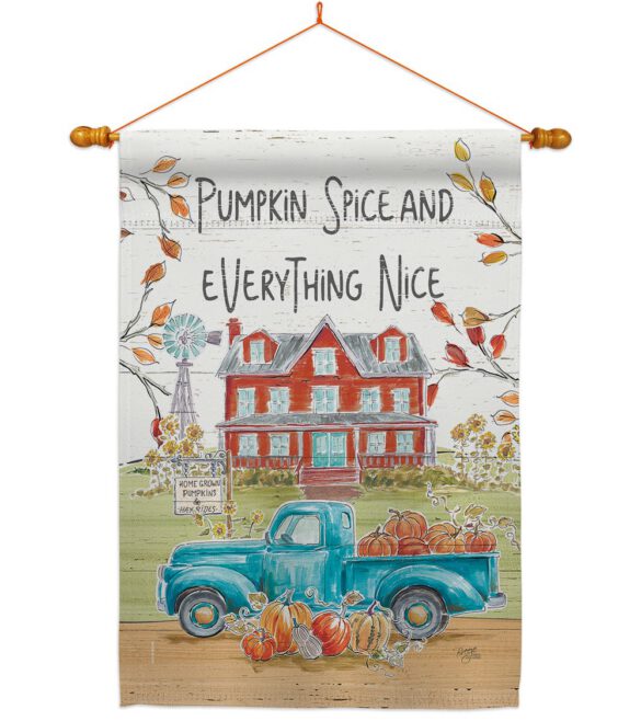 Fall Markets - Harvest & Autumn Fall Vertical Impressions Decorative Flags HG113093 Made In USA - Image 10