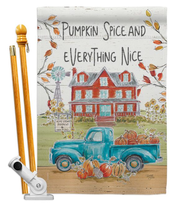 Fall Markets - Harvest & Autumn Fall Vertical Impressions Decorative Flags HG113093 Made In USA - Image 5