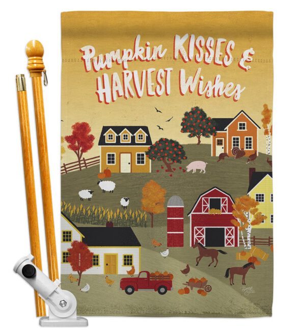 Harvest Village - Harvest & Autumn Fall Vertical Impressions Decorative Flags HG113098 Made In USA - Image 5