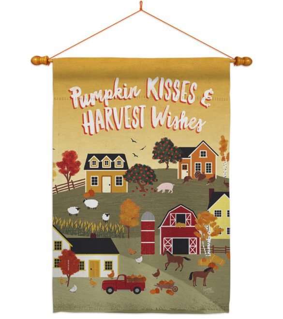 Harvest Village - Harvest & Autumn Fall Vertical Impressions Decorative Flags HG113098 Made In USA - Image 10