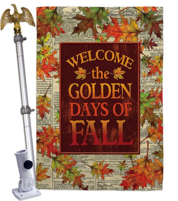 Golden Fall - Harvest & Autumn Fall Vertical Impressions Decorative Flags HG113101 Made In USA - Image 9
