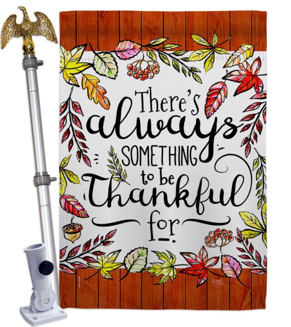 Always Something Thankful - Harvest & Autumn Fall Vertical Impressions Decorative Flags HG113112 Made In USA - Image 12