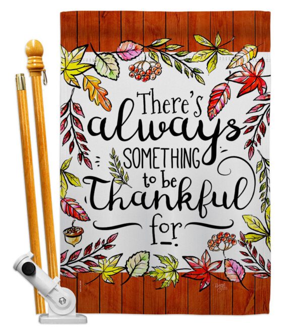 Always Something Thankful - Harvest & Autumn Fall Vertical Impressions Decorative Flags HG113112 Made In USA - Image 6