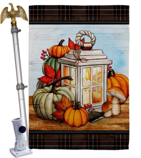 Fall Lantern - Harvest & Autumn Fall Vertical Impressions Decorative Flags HG113115 Made In USA - Image 11