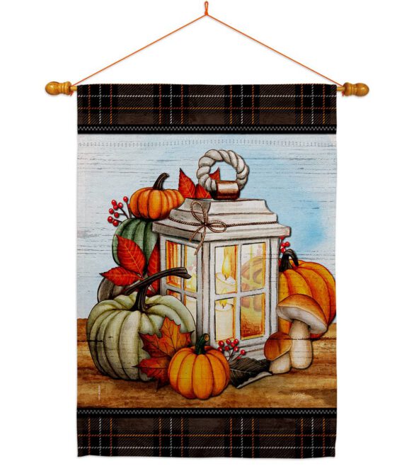 Fall Lantern - Harvest & Autumn Fall Vertical Impressions Decorative Flags HG113115 Made In USA - Image 12