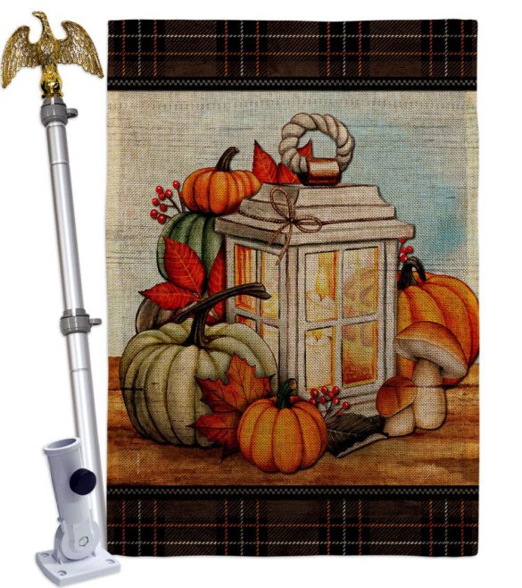 Fall Lantern - Harvest & Autumn Fall Vertical Impressions Decorative Flags HG113115 Made In USA - Image 23