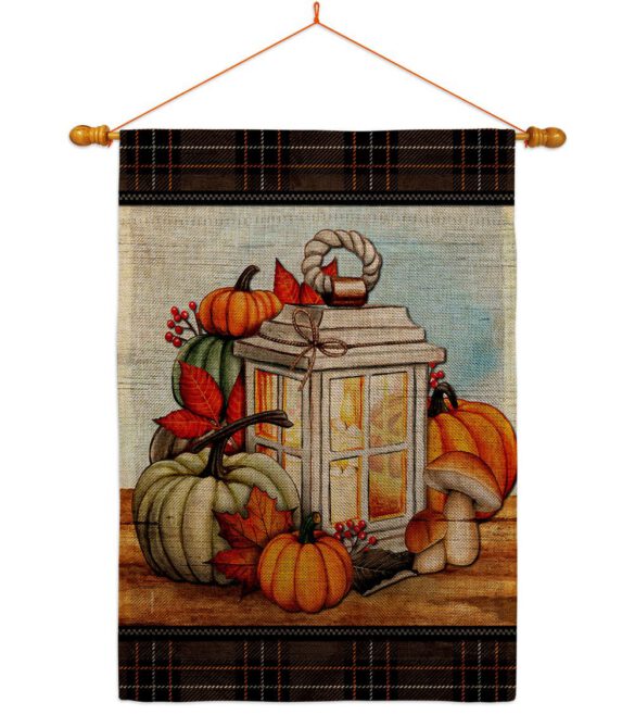 Fall Lantern - Harvest & Autumn Fall Vertical Impressions Decorative Flags HG113115 Made In USA - Image 24