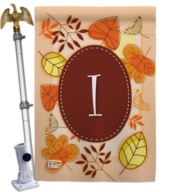 Autumn I Initial - Harvest & Autumn Fall Vertical Impressions Decorative Flags HG130035 Made In USA - Image 14