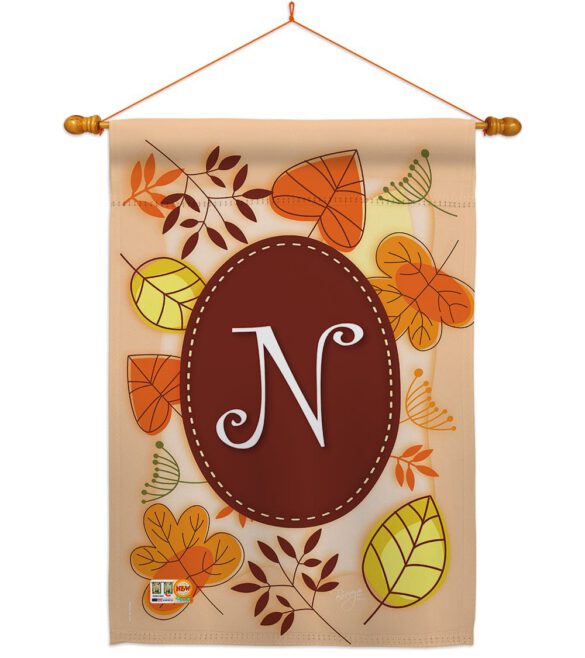 Autumn N Initial - Harvest & Autumn Fall Vertical Impressions Decorative Flags HG130040 Made In USA - Image 15