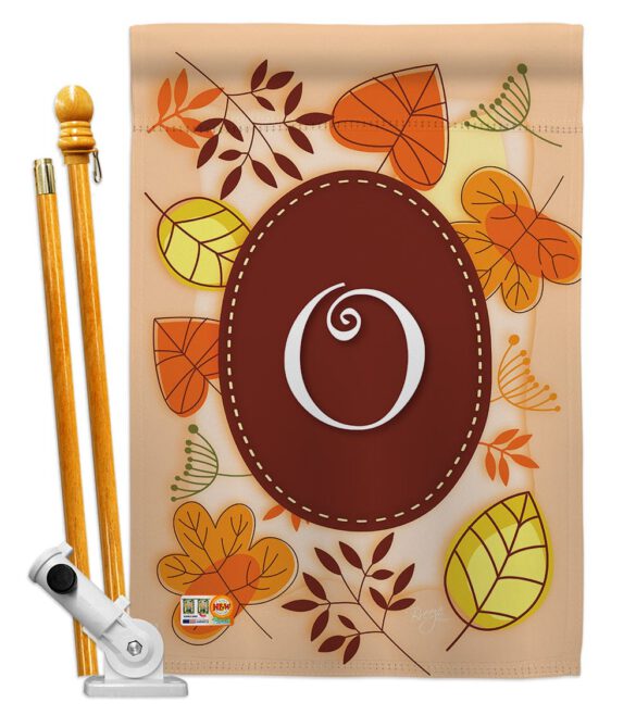 Autumn O Initial - Harvest & Autumn Fall Vertical Impressions Decorative Flags HG130041 Made In USA - Image 6