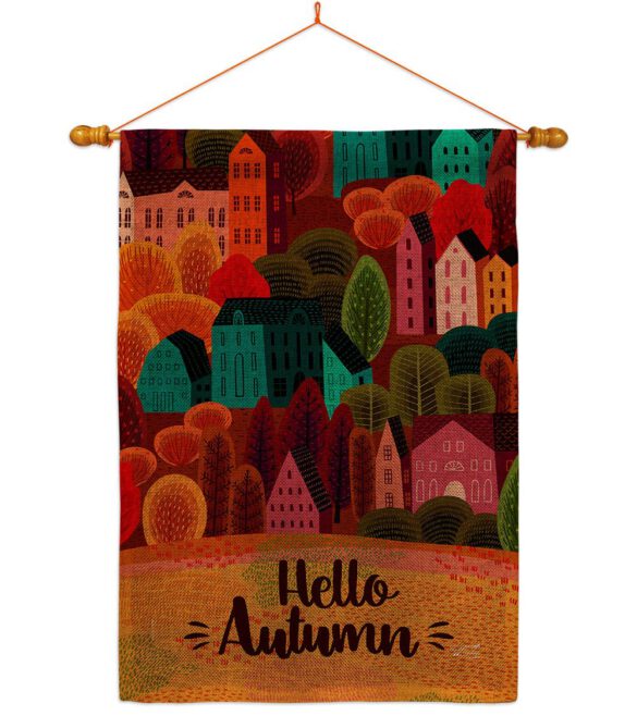 Autumn Calling - Harvest & Autumn Fall Vertical Impressions Decorative Flags HG130288 Made In USA - Image 25
